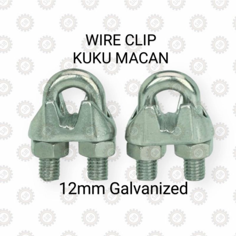 Klem seling M12 klem sling 12mm 1/2 kuku macan wire clip