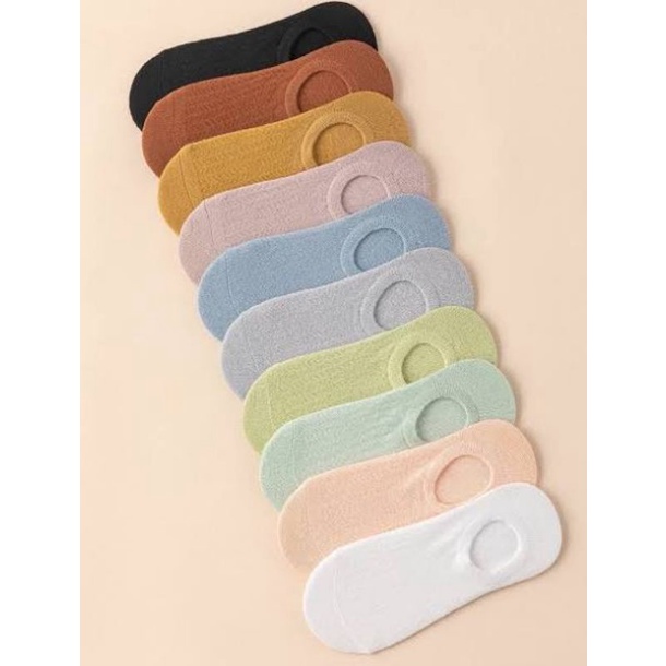 MN Kaos Kaki Balet Pendek Dibawah Semata Kaki Wanita Pria INVISIBLE Hidden SOCK-Biru