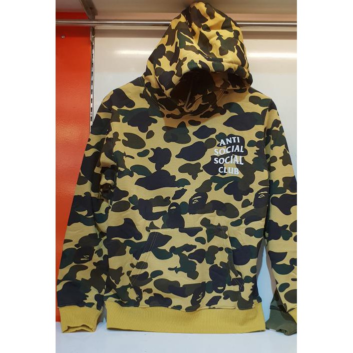 Hoodie Pria / Hoodie Anti Social Social Club / Hoodie Camo Bape X Assc