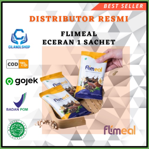 

Flimeal Meal Replacement Flimmeal Susu Sereal Diet Rasa Coklat 1 SACHET