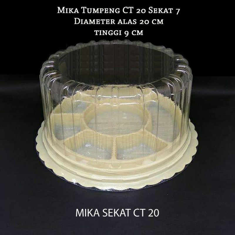 Mika Tumpeng Mini Sekat / Mika Tumpeng 20cm Sekat 7 / Mika Tumini Sekat 7
