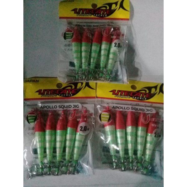 umpan pancing apollo squid jig utecate