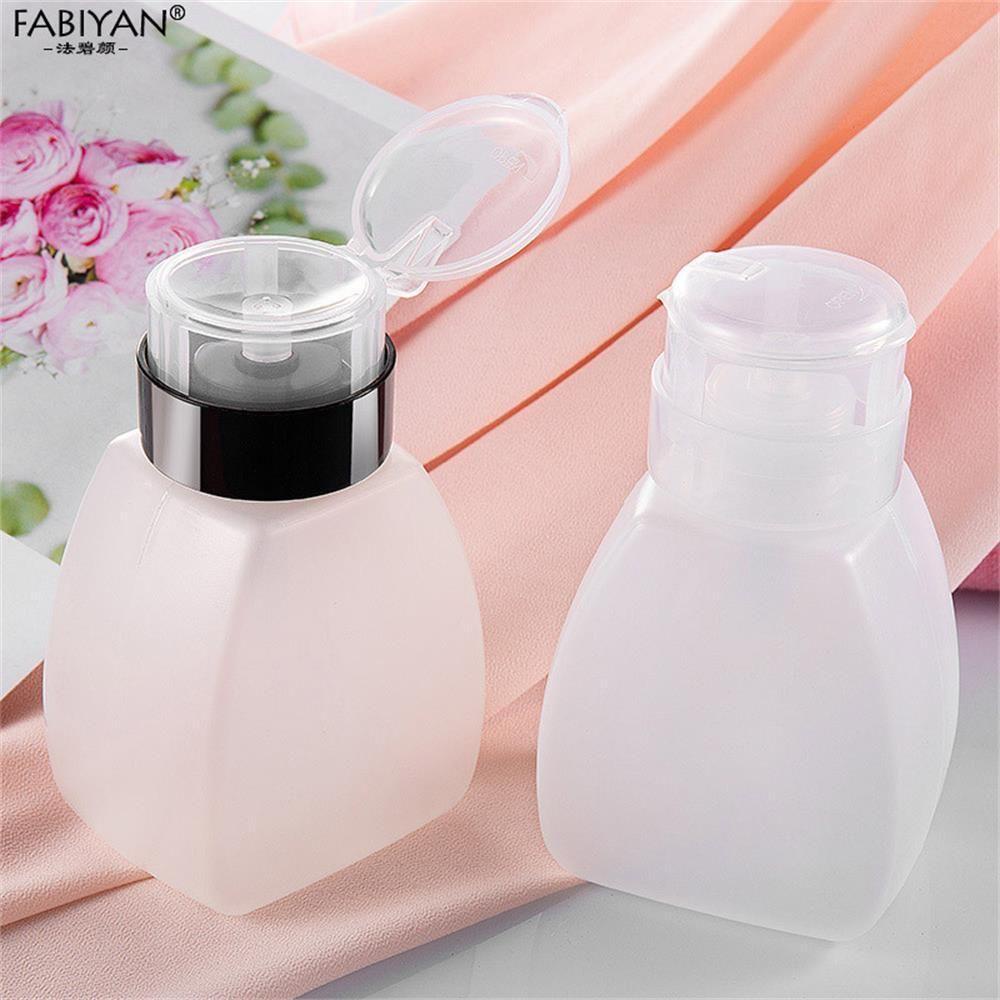 Solighter 250mL Botol Kosong Plastik Isi Ulang Fashion 250 ml Dispenser Bottl Penghilang Kutek