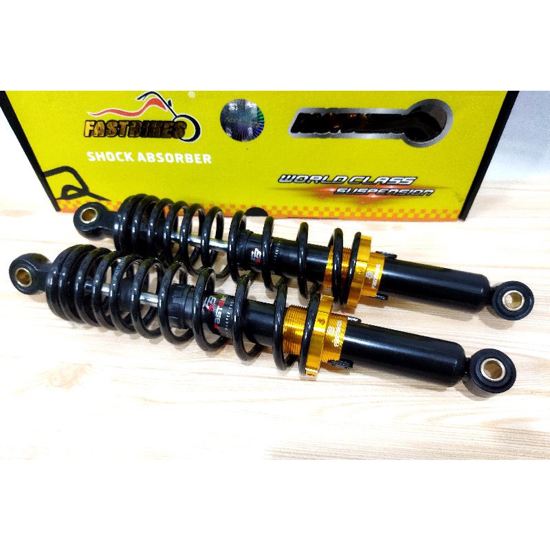 Shock Tabung YOKO G + 270/340mm shock Belakang Rx-king Vega jupiter dll-Fb01/340mm black
