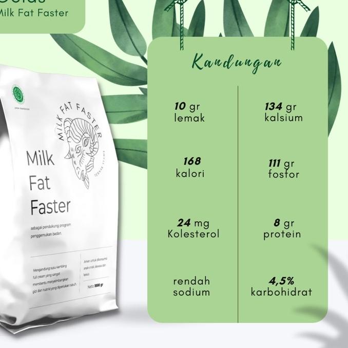 

☻ 500GR Premium Susu Penggemuk Penambah Kenaikan Berat Badan Ideal Varian Kambing Etawa Full Cream 500 gram 1/2 Kg | Milk Fat Faster Organik Suplemen Vitamin Makanan minuman Obat Kapsul Aman Asli Original BPOM HALAL LPPOM weight gain gas !!