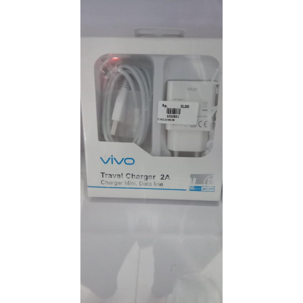 CHARGER VIVO FULLSET 2A MICRO USB FAST CHARGING CHARGER MINI DATA LINE