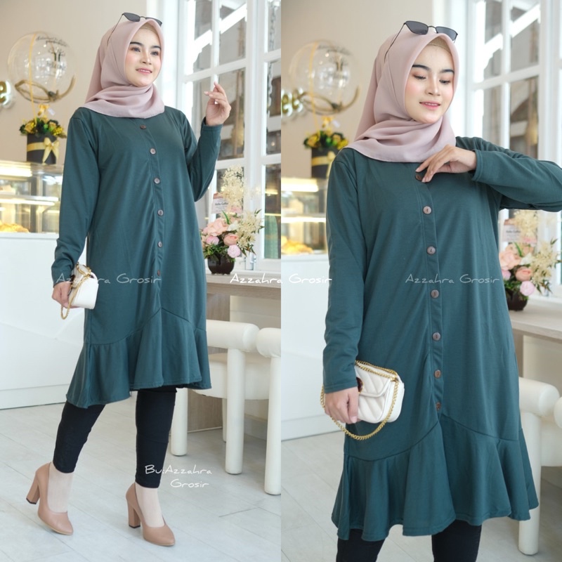 ELBIE Tunik - Tunik Babyterry Import LD105 / Long Tunik Kaos / R.1 -  211-5336