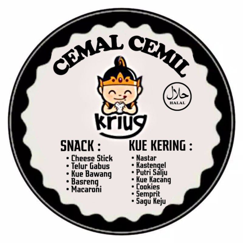 

(MINIMAL ORDER 100 PCS) STIKER PRODUK MURAH UNTUK ANEKA CEMILAN