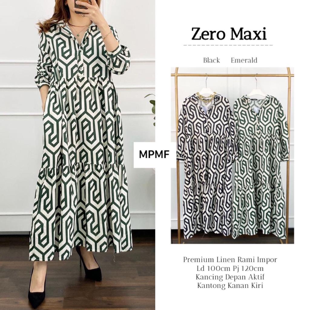 ZERO ZAHRA DRESS MAXI GAMIS MOTIF PANJANG ORI MPMF SEYMA
