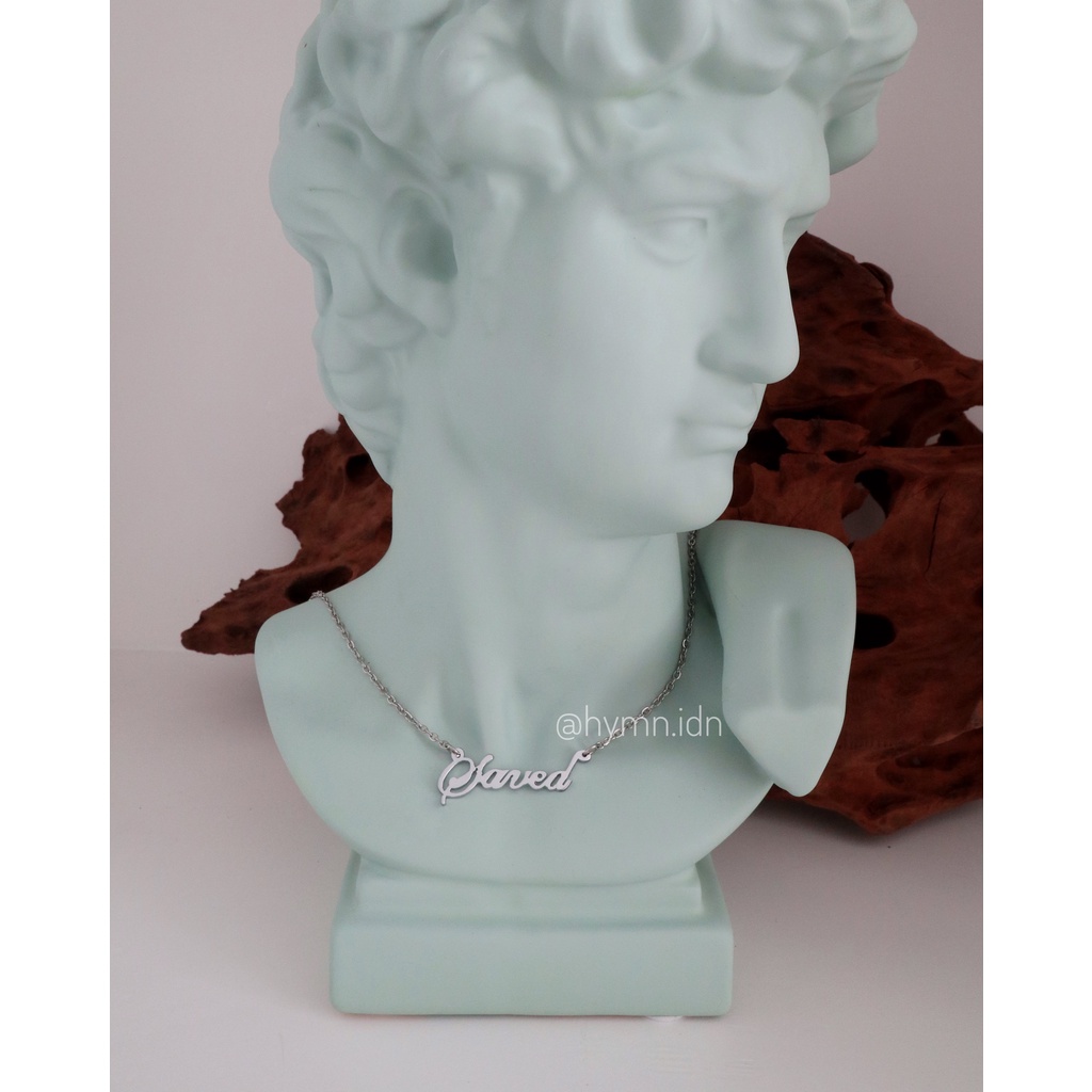 Kalung rantai SAVED I Kalung rohani kristen salib