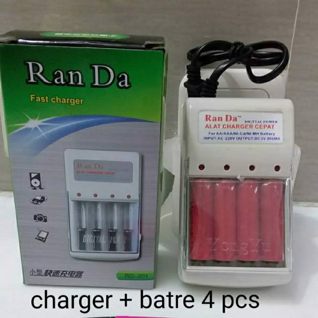 Charger Batere Mobil Remote Control dan USB Baterai Cas Mainan Remot Kontrol