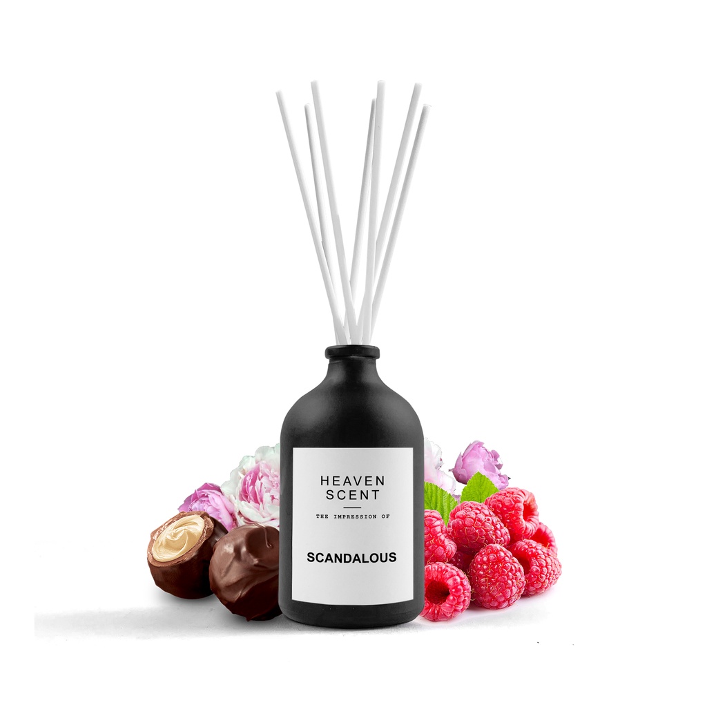 HEAVEN SCENT Luxury Reed Diffuser 100ml - Pengharum Ruangan Aromaterapi Inspired by Fragrances-Scandalous