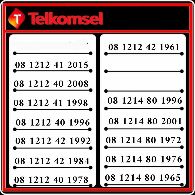 Nomor cantik simpati seri tahun Nomer cantik simpati seri tahun 4GLTE