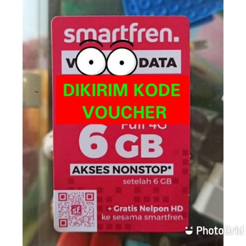 [KIRIM KODE] Voucher kuota paket data Smartfren 6gb 6 GB unlimited NONSTOP