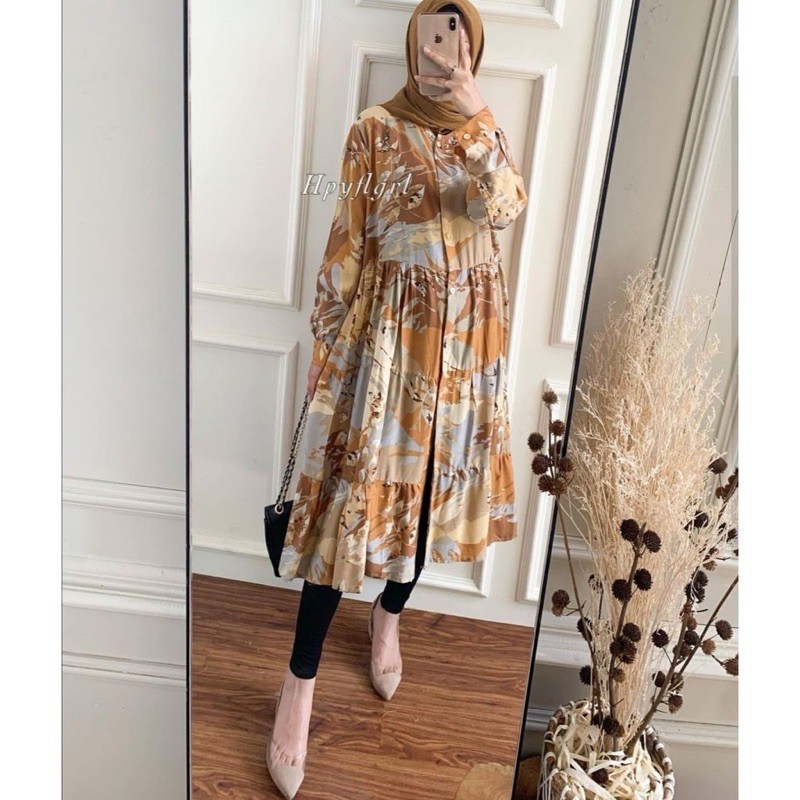 LONG TUNIK CHATI DAILY RAYON VISCOSE (BISA COD)