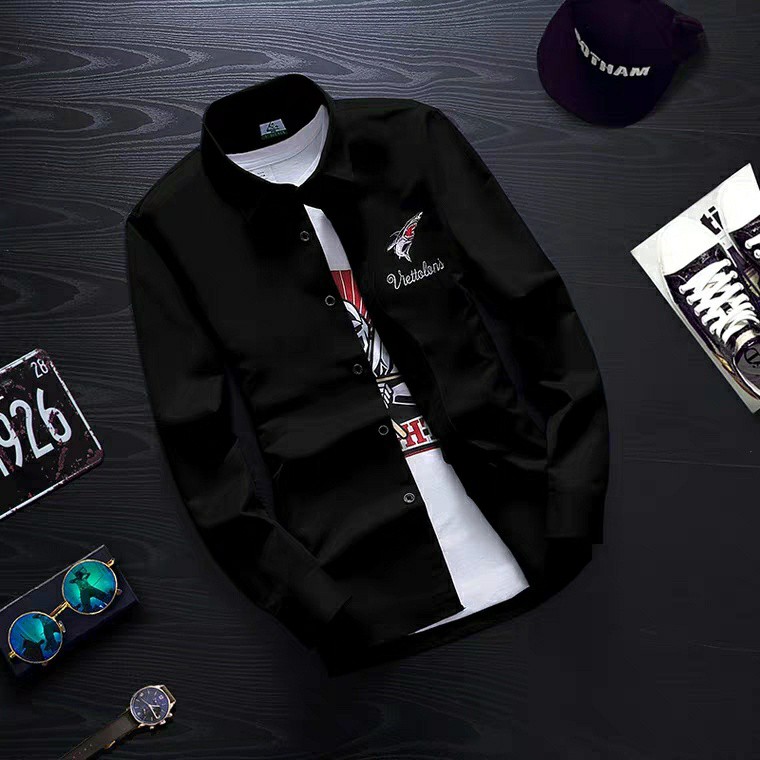 AMOSJKT28.KEMEJA DEWASA,,KEMEJA LENGAN PANJANG,KEMEJA SHARK