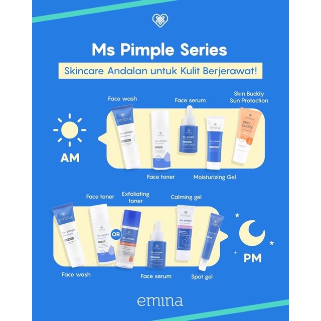 [HARGA PAKET] Emina Ms Pimple Series