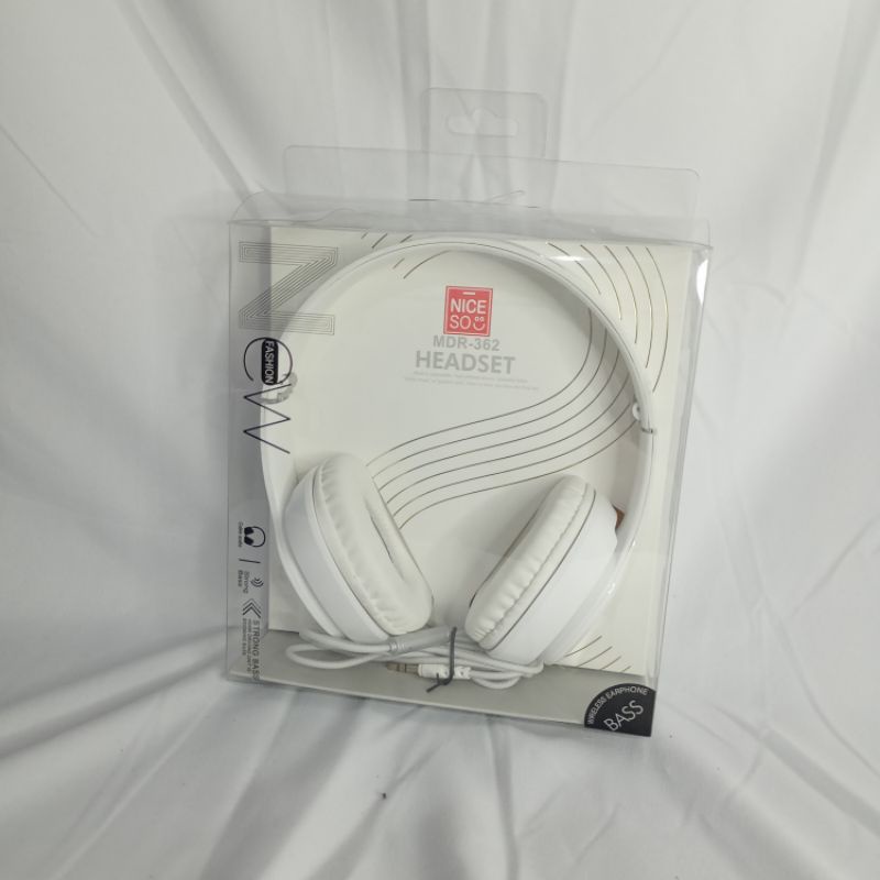 Headset Niceso MDR-362 Strong Bass Cable Audio