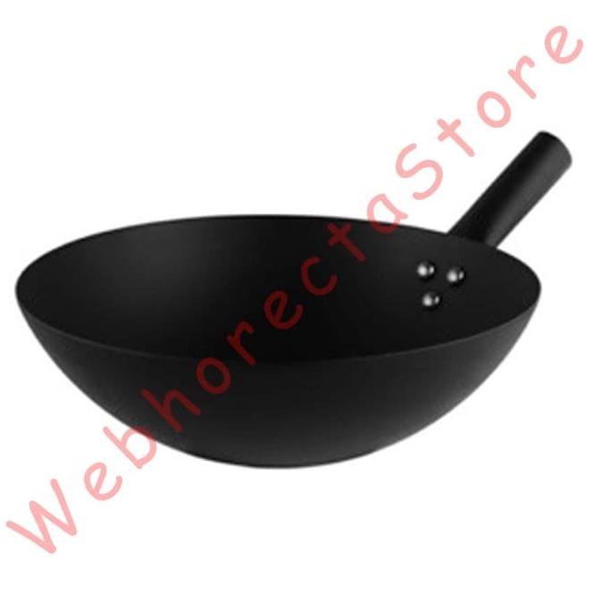 >>>>>] Bima Chefs Carbon Steel Japanese Wok 36cm/ Kuali Baja Hitam Heavy Duty