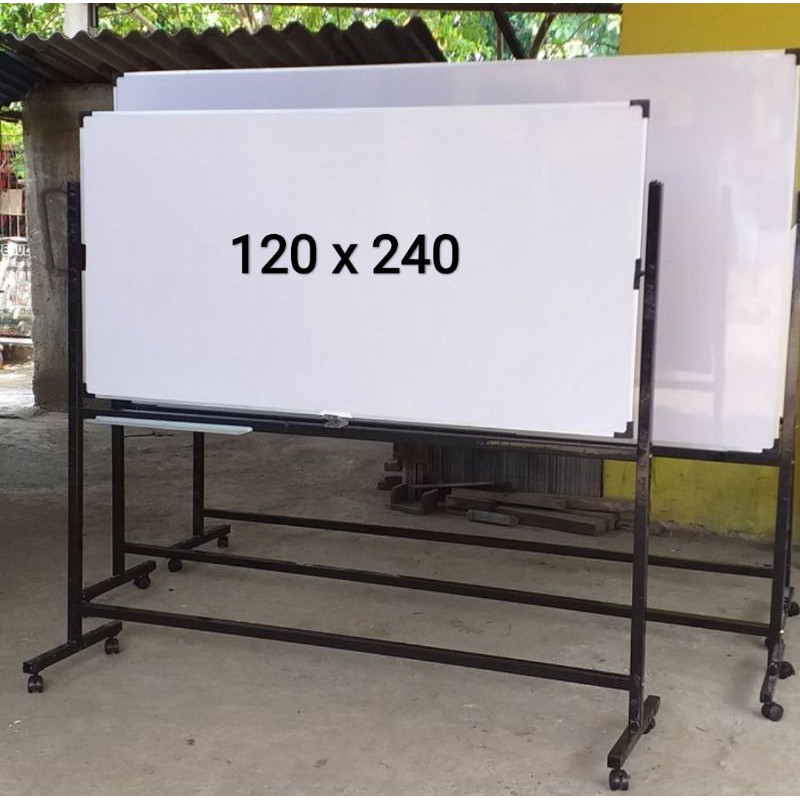 Whiteboard + kaki 120 x 240 cm