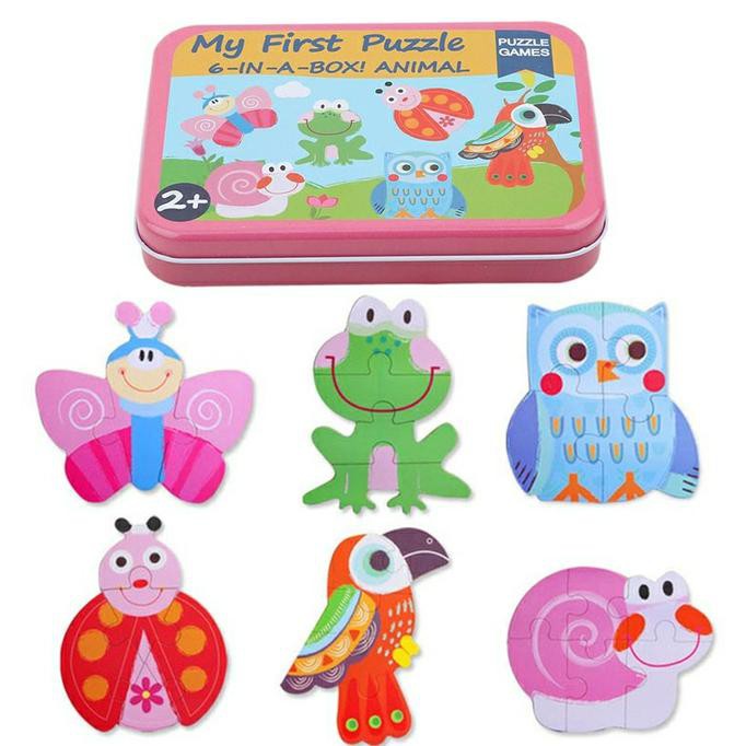 

14.84Ftgrdujh- Mainan Anak Edukasi - Mini Puzzle - Puzzle Serangga - Animal Insect -Toko-Boneka.