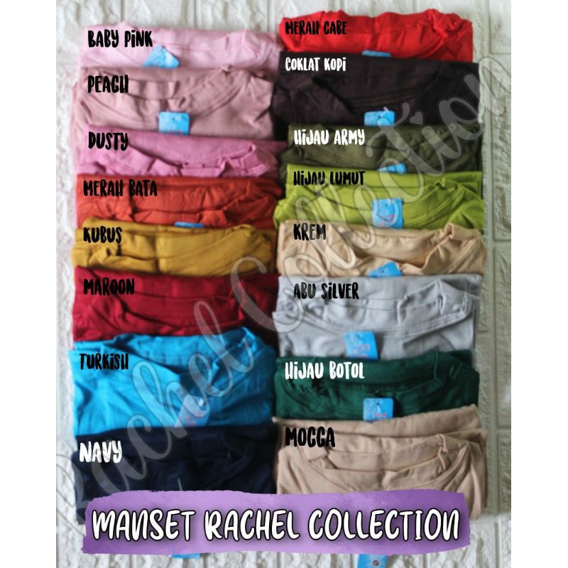 Manset Rayon spandek Original Rachel Collection Barang di Jamin Bagus