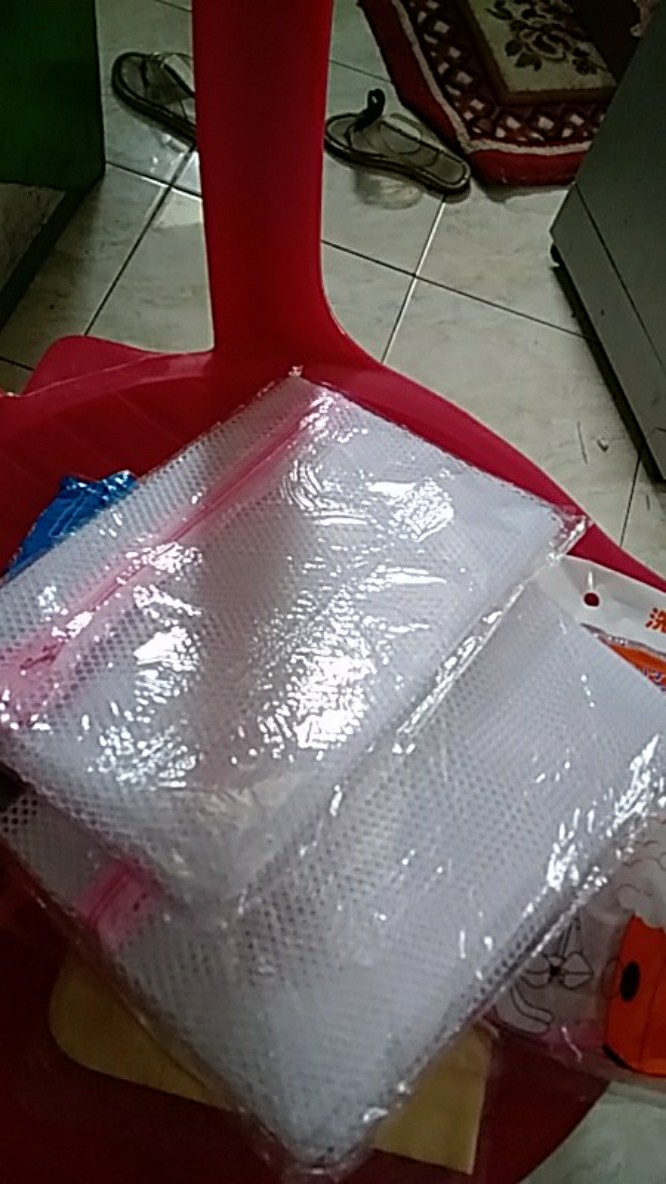 Tempat Baju Kotor Laundry Bag Jaring 50 X 60 Cm Zipper Resleting Cuci