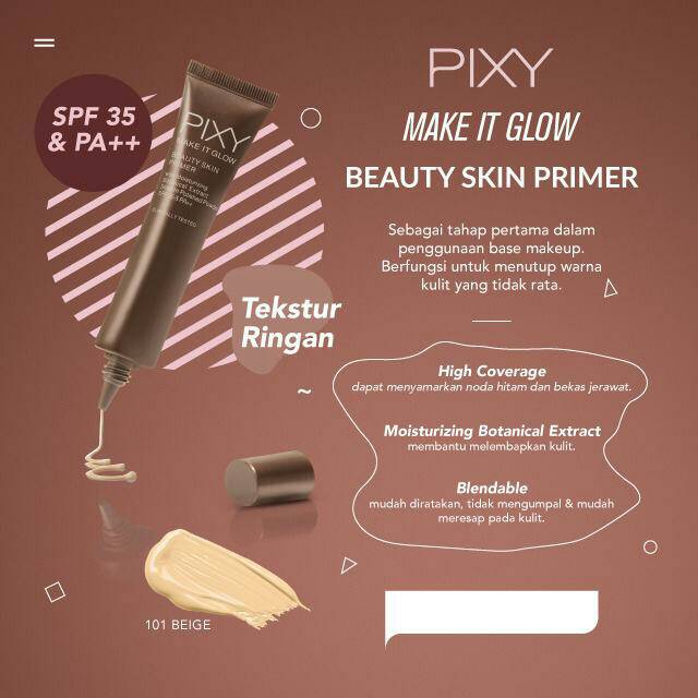 ❤️GROSIR❤️ Pixy Make it Glow Beauty Skin Primer