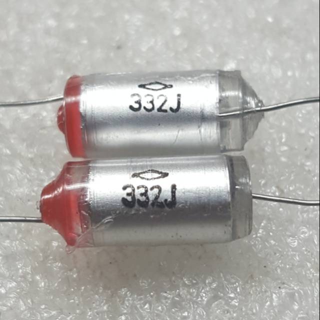3N3 332J Kapasitor kertas Polystyrene film capacitor