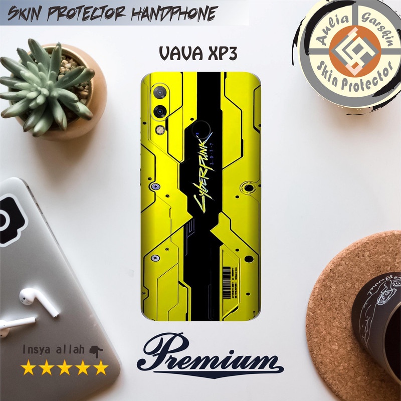 Garskin HP VAVA Xp3 Motif Cyber Free Custom Motif (Bisa COD)