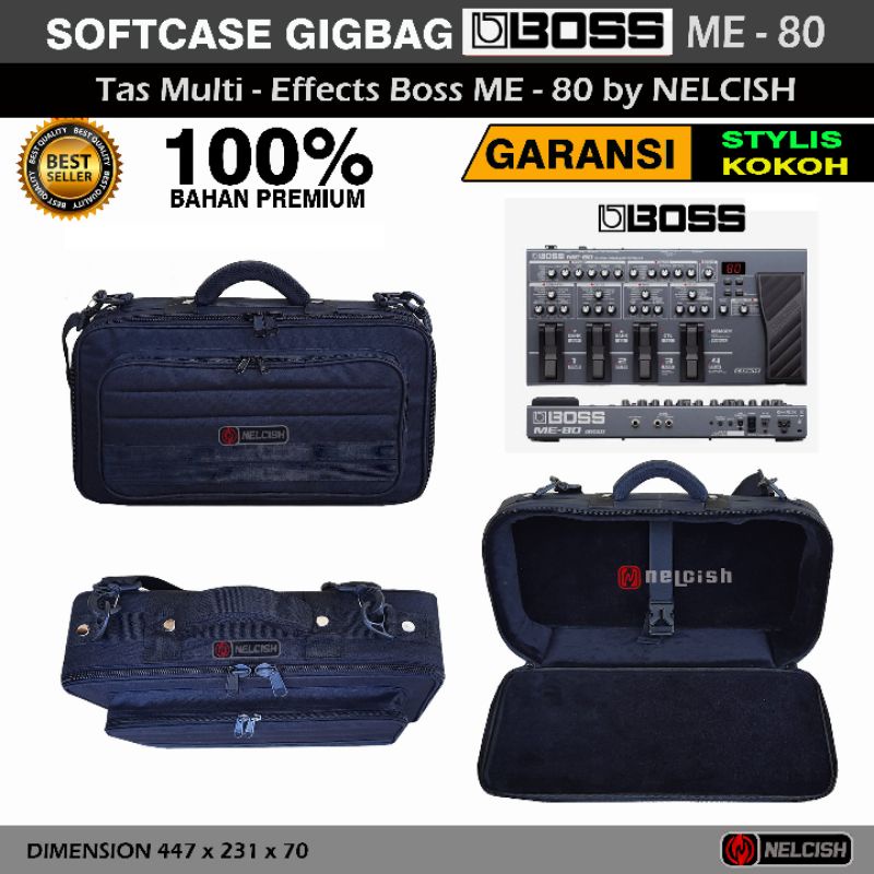 Tas Gigbag Softcase Efek Boss ME 80 Multi Effects Pedal Guitar NELCISH