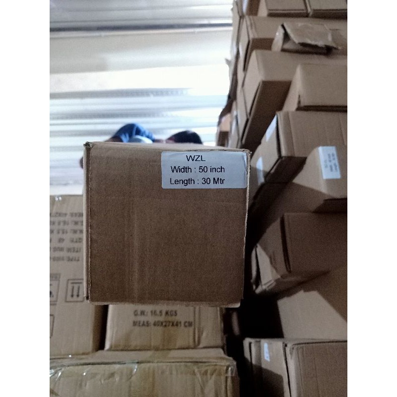 

LAMINASI DINGIN/COLD LAMINATION GLOSSY 100GSM/50"INCH 1.27CM X 46M