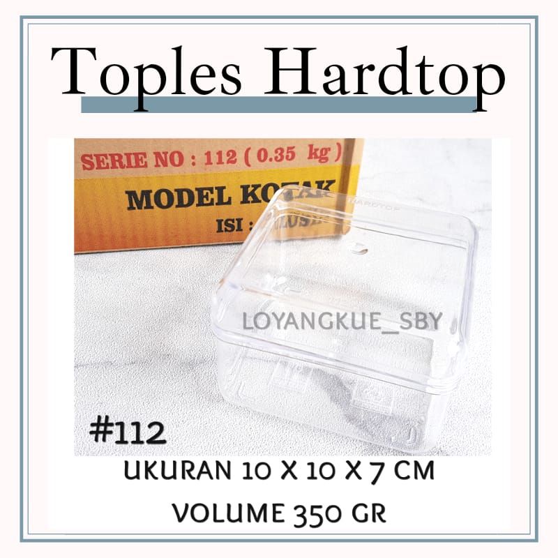 12 PC TOPLES HARDTOP 112 TOPLES DESSERTBOX CEMBUNG 10X10X7 cm 10x10