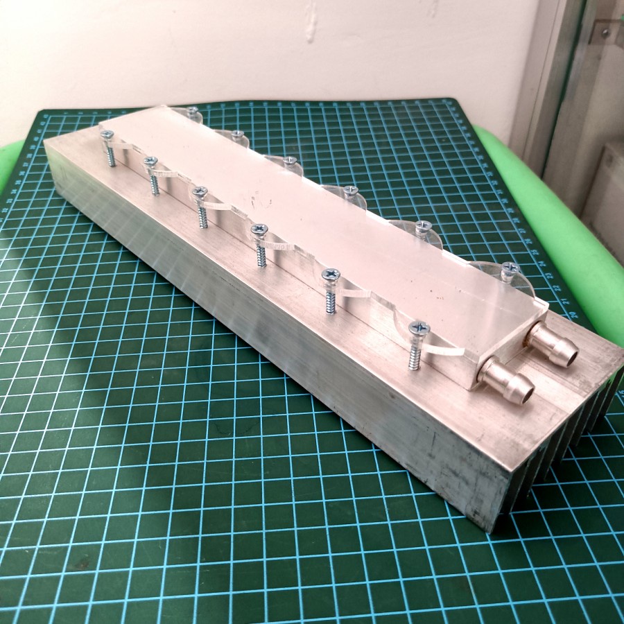 peltier 6 biji waterblock water block 40x240 plus heatsink pendingin