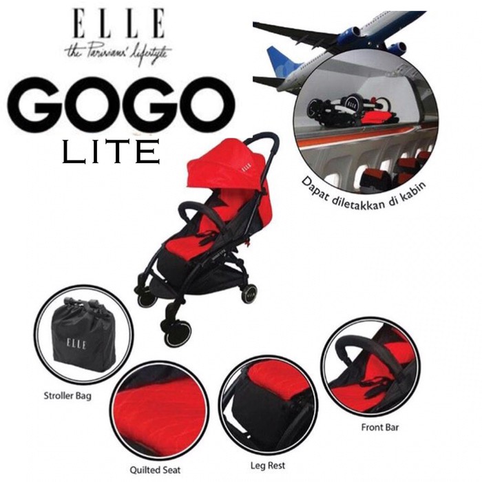 Jual stroller cabin size Elle Gogo Lite 