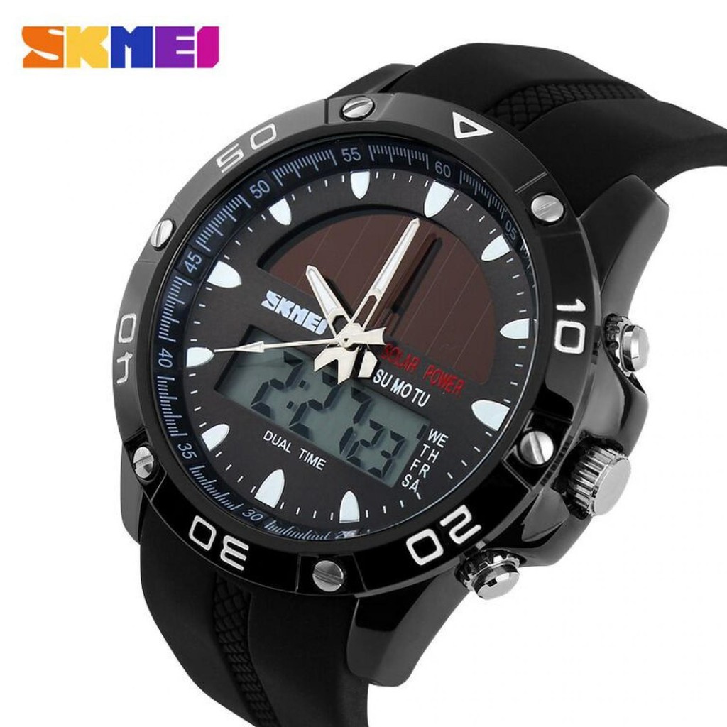 SKMEI Jam Tangan Analog Digital Pria - AD1064E [Hitam]