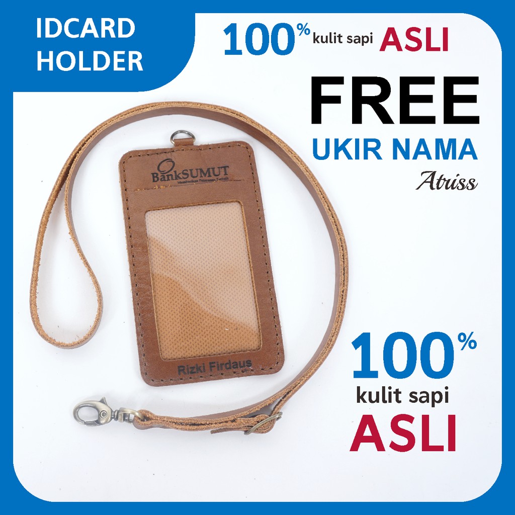 

ID CARD HOLDER ATRIS 1000% KULIT ASLI GRATIS UKIR NAMA- ALETA ATRIS