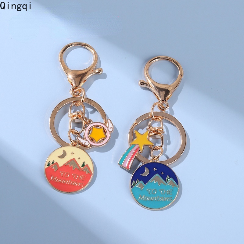 Gantungan Kunci Bentuk Kartun Gunung Untuk Tas Ransel Wanita