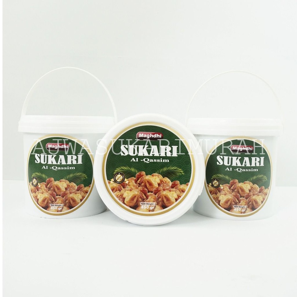 

KURMA SUKARI ALQASSIM KEMASAN EMBER 850GR