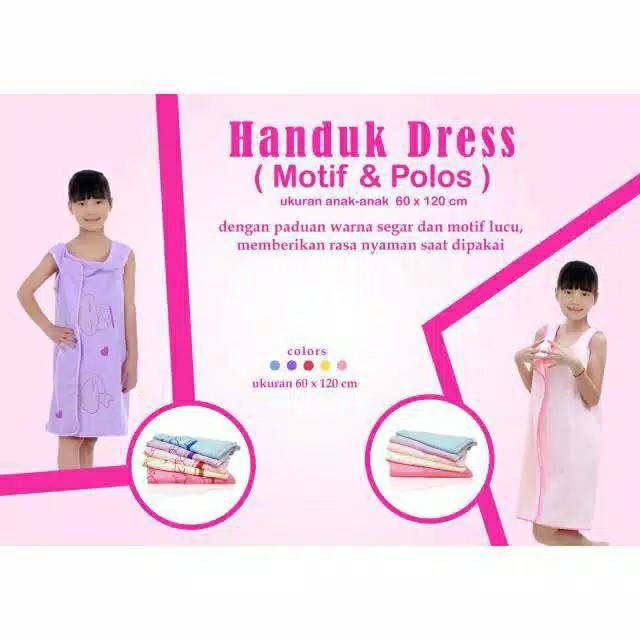 Ready Bandung Handuk Dress Anak , Handuk Anak Model Dress