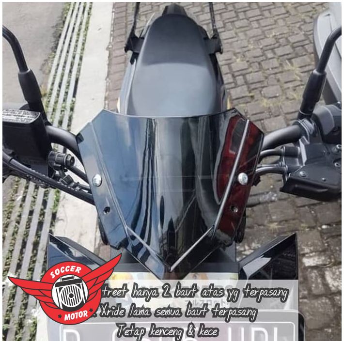 Sm74 Visor Windshield Kaca Depan Motor Xride Beat Street