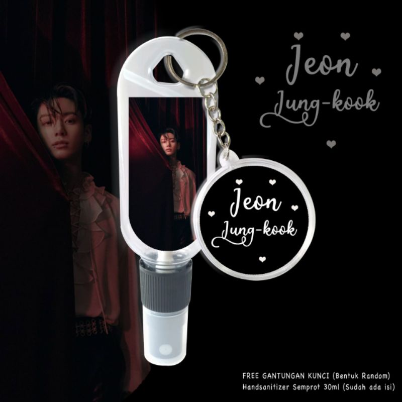 FREE GANCI&amp;ISI HS 30ML!! HAND SANITIZER JEON JUNG KOOK/HAND SANITIZER COOKY/HAND SANITIZER JK