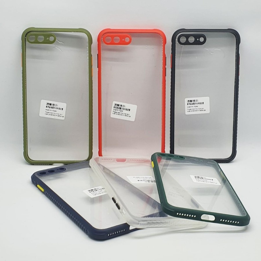 IPHONE 6 / IPHONE 7 / IPHONE 8 CASE UME MIQILIN HARDCASE CLEAR TRANPARAN FUZE PROTECT CAMERA CASING COVER PELINDUNG KAMERA