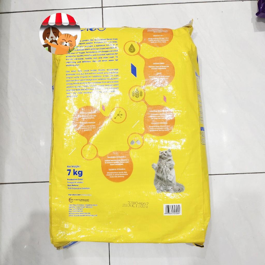 Cat Food Cleo Tuna 7kg - Makanan Kucing Dewasa