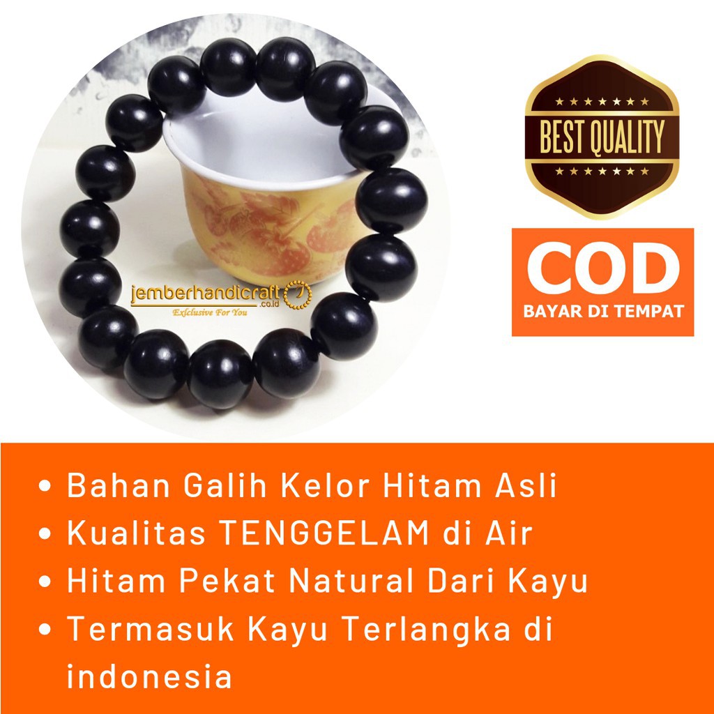 Gelang GALIH KELOR Size 14-16MM/ Gelang Kelor Hitam ORIGINAL