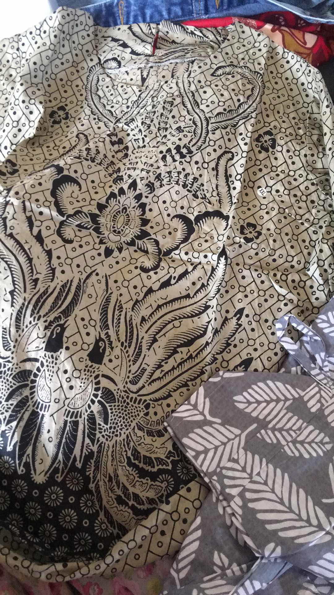 Tey-17 Batik Wanita Asj Sa Hrb026 Kenongo Kemeja Tosca Pendek