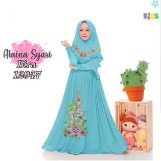 ALAINA KIDS BAJU  PESTA GAMIS  ORIGINAL  DRESS MUSLIMAH SYARI  