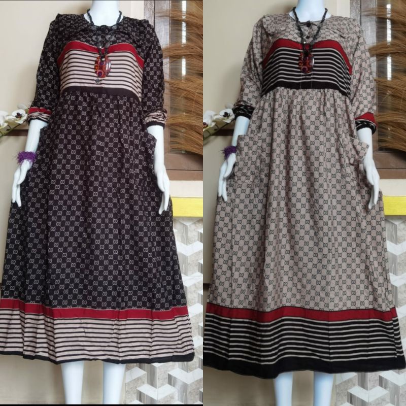 MIDI DRESS RAYON AMOR MOTIF GUCCI/GAMIS RAYON