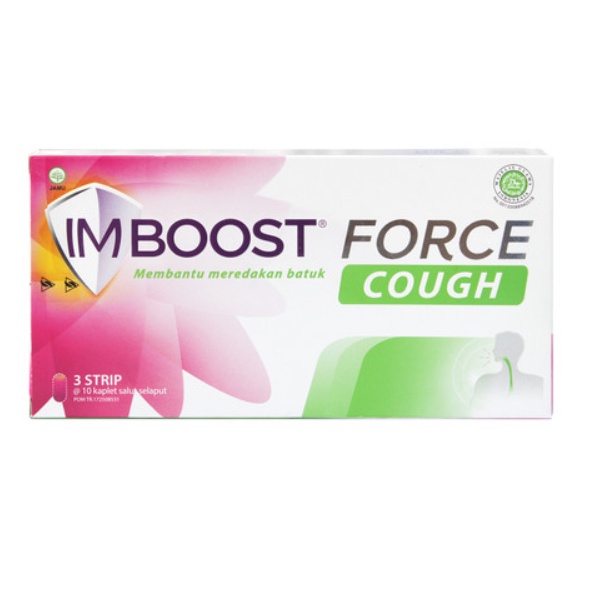 Imboost Force Cough Per Tablet - Vitamin Daya Tahan Tubuh dan Meredakan Batuk Obat - Grosir