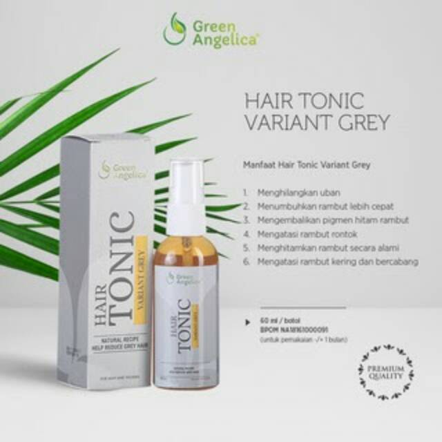 Obat Uban Tradisional  Anti Uban Alami HAIR TONIC VARIANT GREY GREEN ANGELICA